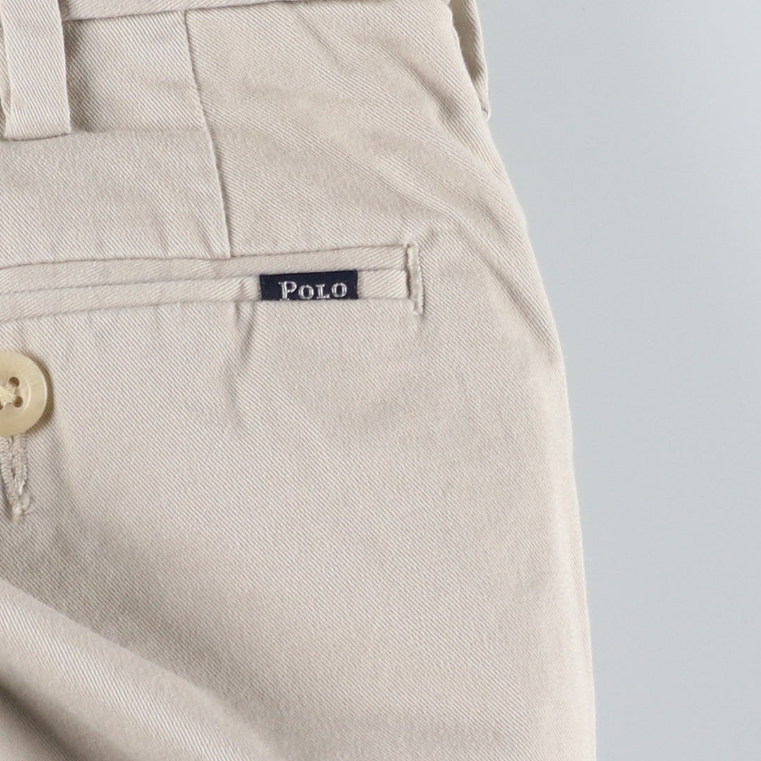Ralph Lauren POLO RALPH LAUREN Stretch Classic Fit Chino Pants, Men's Size W36 (approx.) cotton Beige type Vintage Second Hand