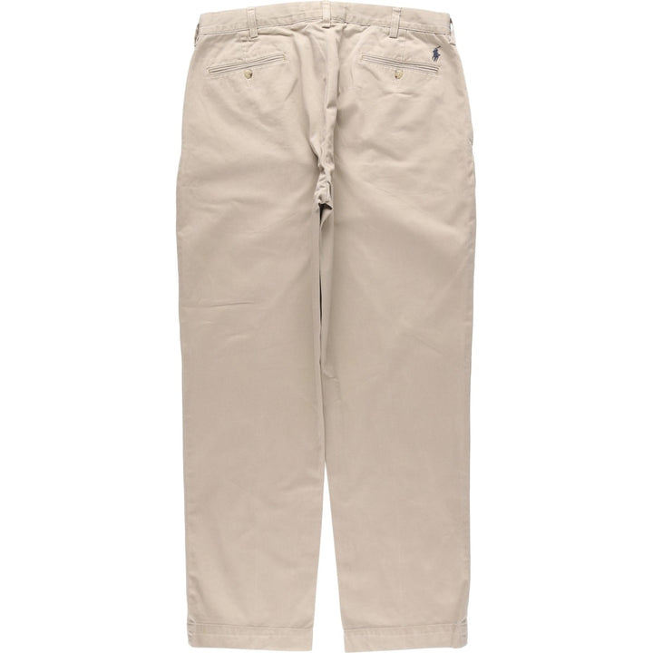 Ralph Lauren Polo Ralph Lauren Two-pleat Chino Pants for Men, W34 equivalent cotton Beige type Vintage Second Hand