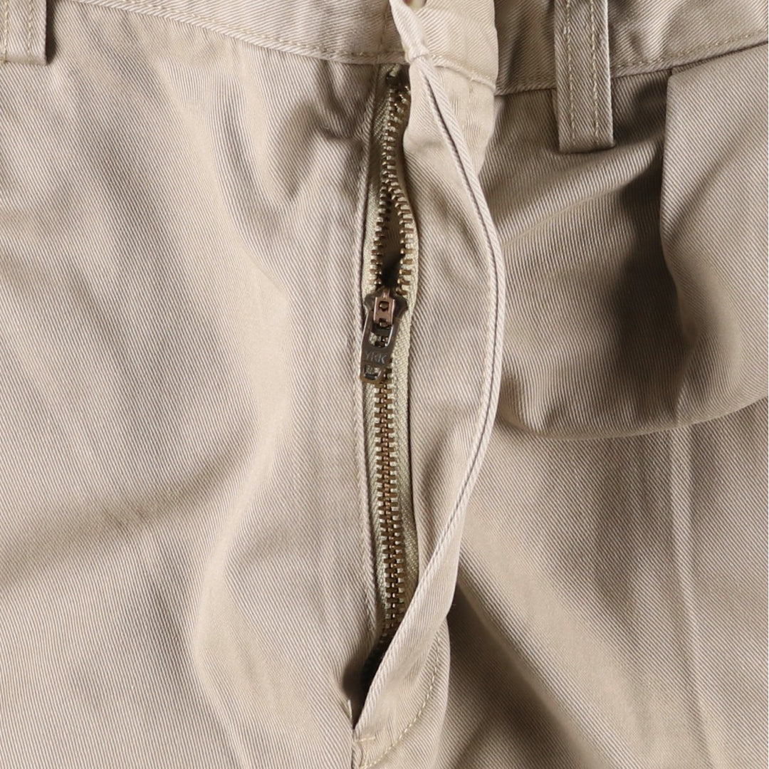 Ralph Lauren Polo Ralph Lauren Two-pleat Chino Pants for Men, W34 equivalent cotton Beige type Vintage Second Hand