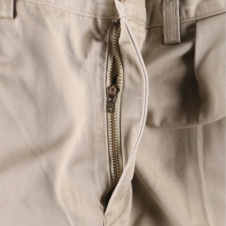 Ralph Lauren Polo Ralph Lauren Two-pleat Chino Pants for Men, W34 equivalent cotton Beige type Vintage Second Hand