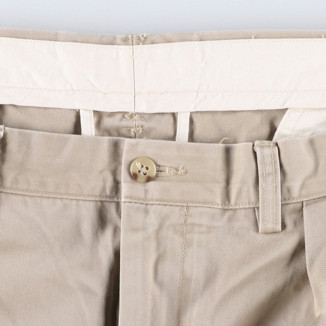 Ralph Lauren Polo Ralph Lauren Two-pleat Chino Pants for Men, W34 equivalent cotton Beige type Vintage Second Hand