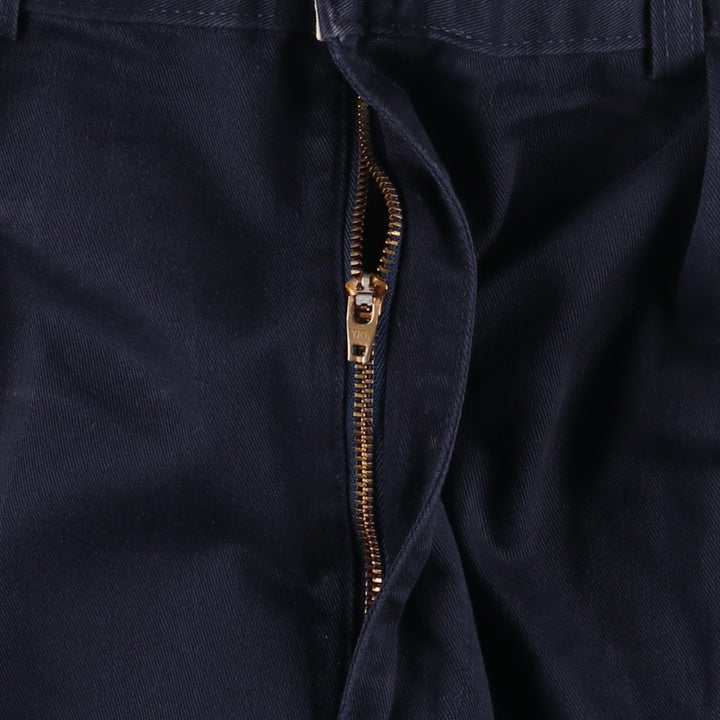 Ralph Lauren Polo Ralph Lauren Two-pleat Chino Pants for Men, W32 equivalent cotton navy blue type Vintage Second Hand