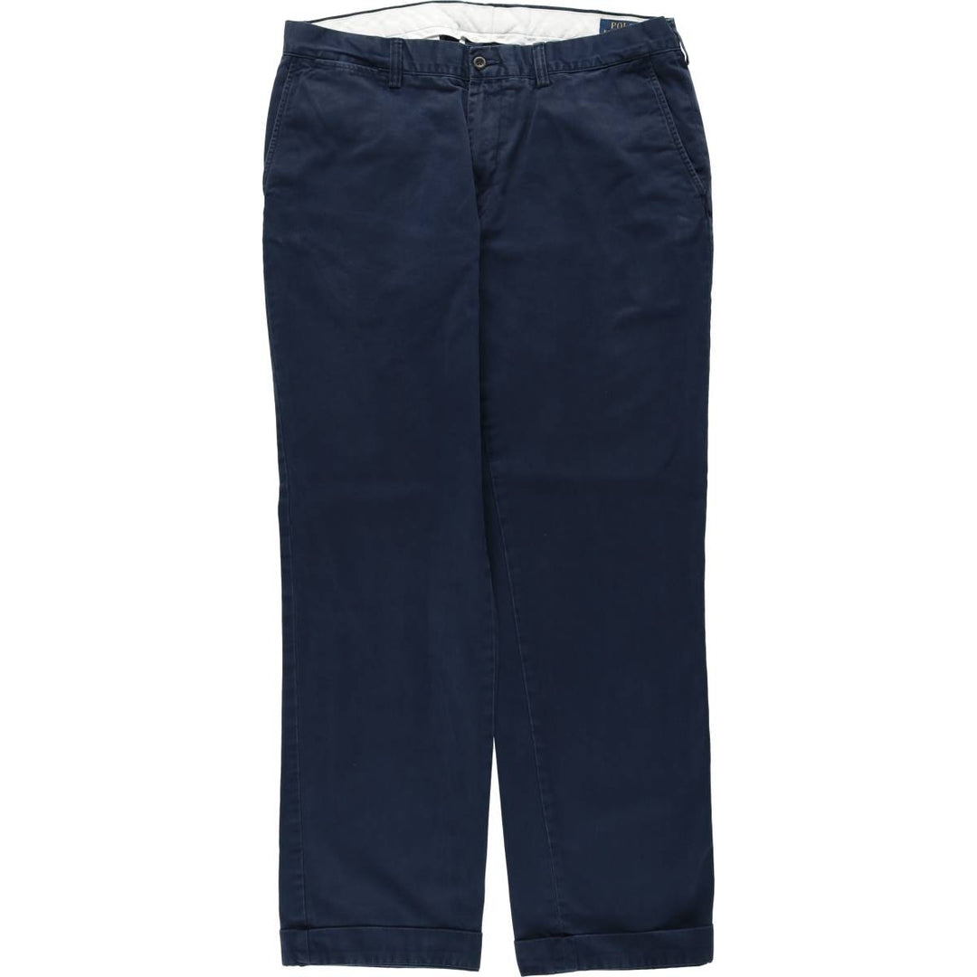 Ralph Lauren POLO RALPH LAUREN Chino Pants Men's W35 equivalent cotton navy blue type Vintage Second Hand