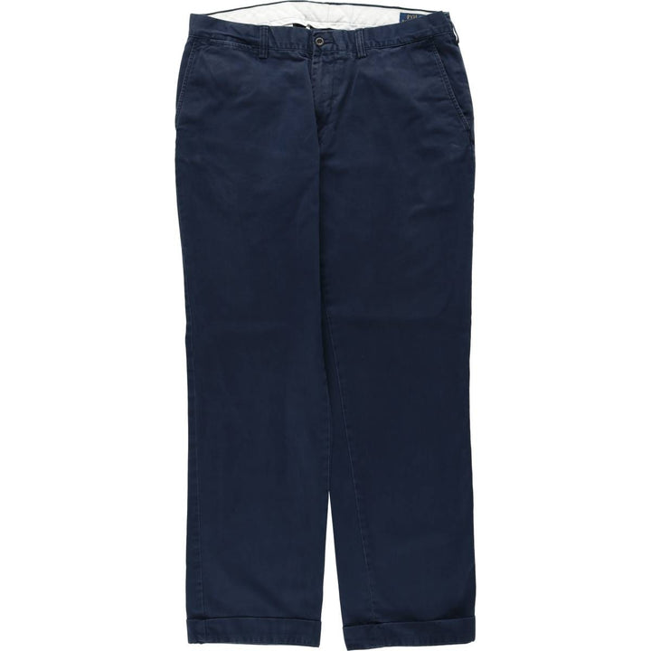 Ralph Lauren POLO RALPH LAUREN Chino Pants Men's W35 equivalent cotton navy blue type Vintage Second Hand