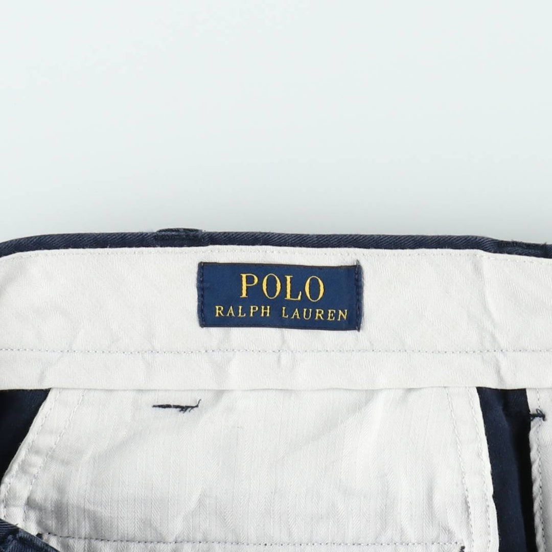 Ralph Lauren POLO RALPH LAUREN Chino Pants Men's W35 equivalent cotton navy blue type Vintage Second Hand