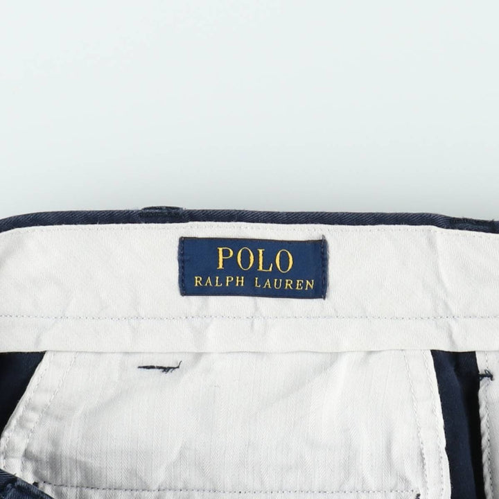 Ralph Lauren POLO RALPH LAUREN Chino Pants Men's W35 equivalent cotton navy blue type Vintage Second Hand
