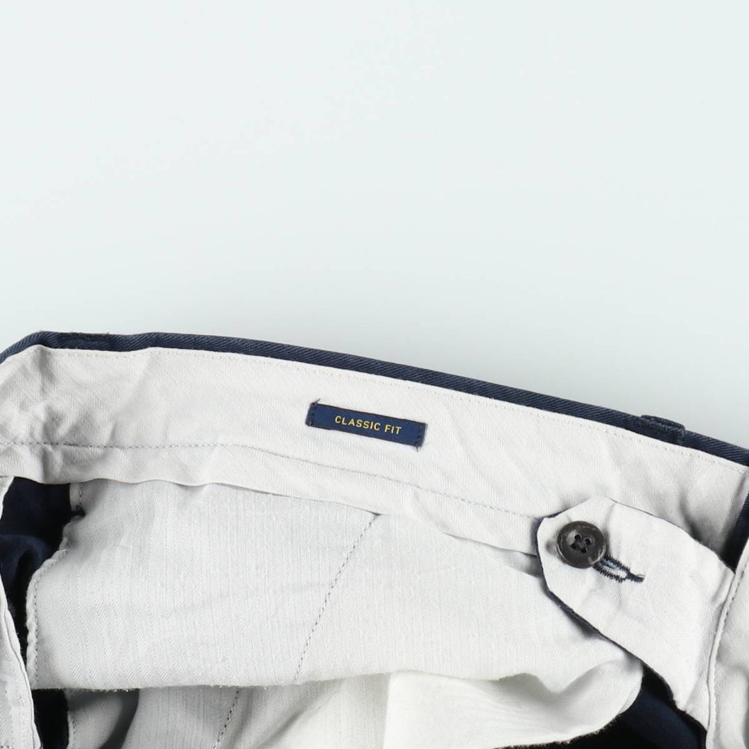 Ralph Lauren POLO RALPH LAUREN Chino Pants Men's W35 equivalent cotton navy blue type Vintage Second Hand