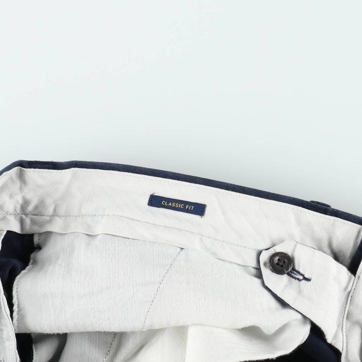 Ralph Lauren POLO RALPH LAUREN Chino Pants Men's W35 equivalent cotton navy blue type Vintage Second Hand