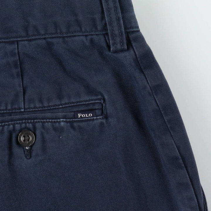 Ralph Lauren POLO RALPH LAUREN Chino Pants Men's W35 equivalent cotton navy blue type Vintage Second Hand