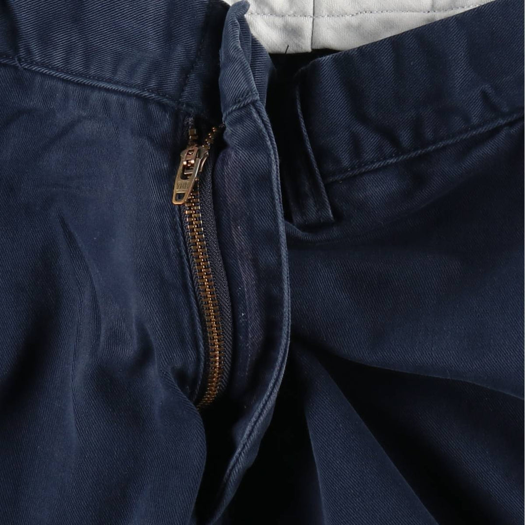 Ralph Lauren POLO RALPH LAUREN Chino Pants Men's W35 equivalent cotton navy blue type Vintage Second Hand