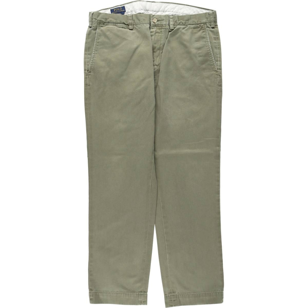 Ralph Lauren POLO RALPH LAUREN Slim Fit Chino Pants, Men's Size W35 (approx.) cotton Khaki type Vintage Second Hand