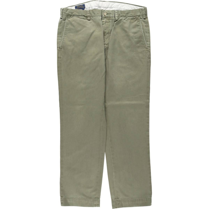 Ralph Lauren POLO RALPH LAUREN Slim Fit Chino Pants, Men's Size W35 (approx.) cotton Khaki type Vintage Second Hand
