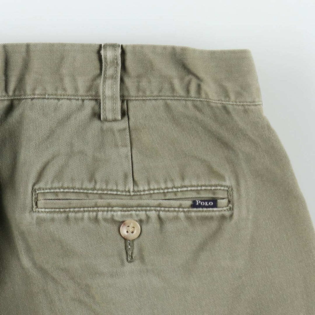 Ralph Lauren POLO RALPH LAUREN Slim Fit Chino Pants, Men's Size W35 (approx.) cotton Khaki type Vintage Second Hand