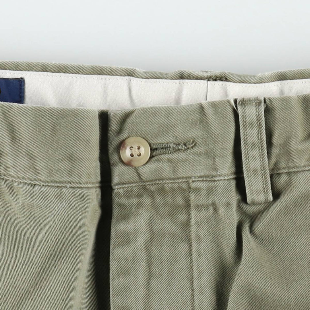Ralph Lauren POLO RALPH LAUREN Slim Fit Chino Pants, Men's Size W35 (approx.) cotton Khaki type Vintage Second Hand