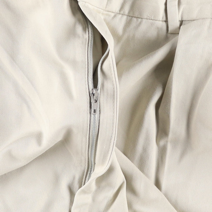 Ralph Lauren POLO by Ralph Lauren Two-pleat Chino Pants for Men, W34 equivalent cotton Beige type Vintage Second Hand