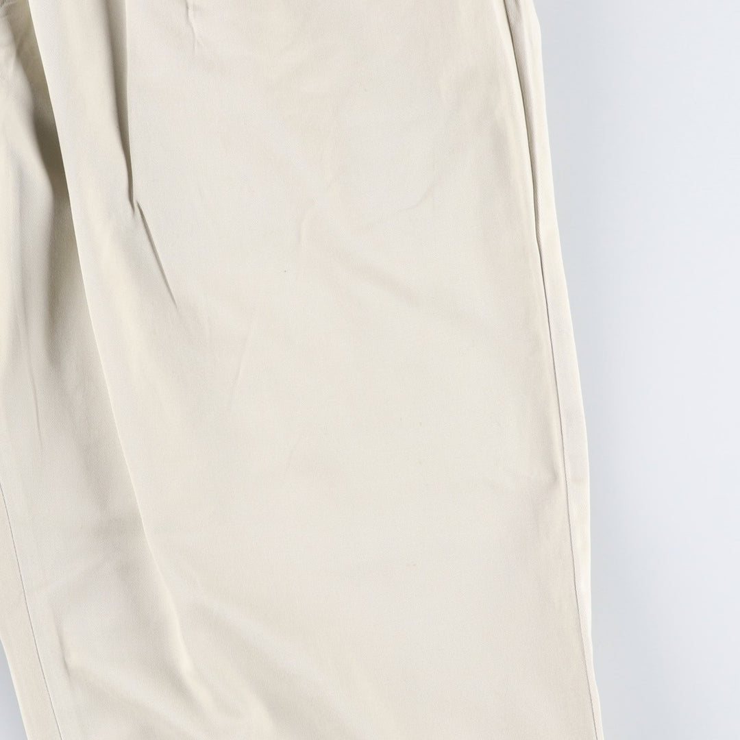 Ralph Lauren POLO by Ralph Lauren Two-pleat Chino Pants for Men, W34 equivalent cotton Beige type Vintage Second Hand