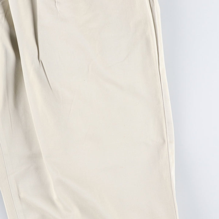 Ralph Lauren POLO by Ralph Lauren Two-pleat Chino Pants for Men, W34 equivalent cotton Beige type Vintage Second Hand
