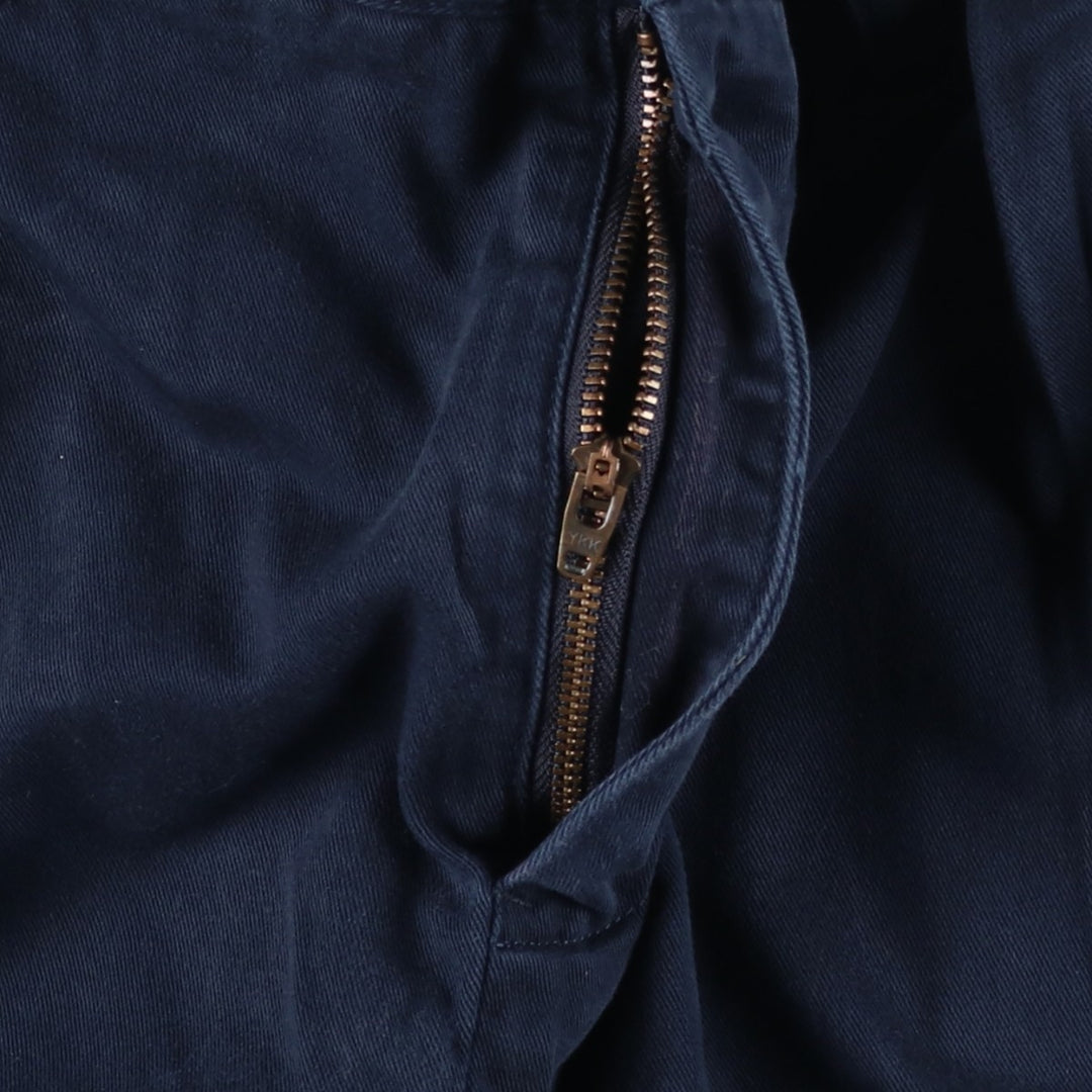 Ralph Lauren POLO by Ralph Lauren Two-pleat Chino Pants for Men, W32 equivalent cotton navy blue type Vintage Second Hand