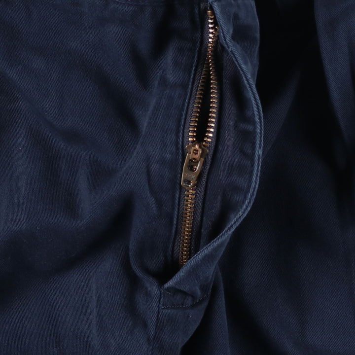 Ralph Lauren POLO by Ralph Lauren Two-pleat Chino Pants for Men, W32 equivalent cotton navy blue type Vintage Second Hand