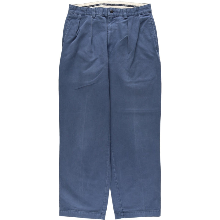 Ralph Lauren Polo Ralph Lauren Two-pleat Chino Pants Men's W30 cotton blue type Vintage Second Hand