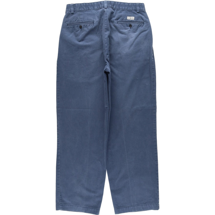 Ralph Lauren Polo Ralph Lauren Two-pleat Chino Pants Men's W30 cotton blue type Vintage Second Hand