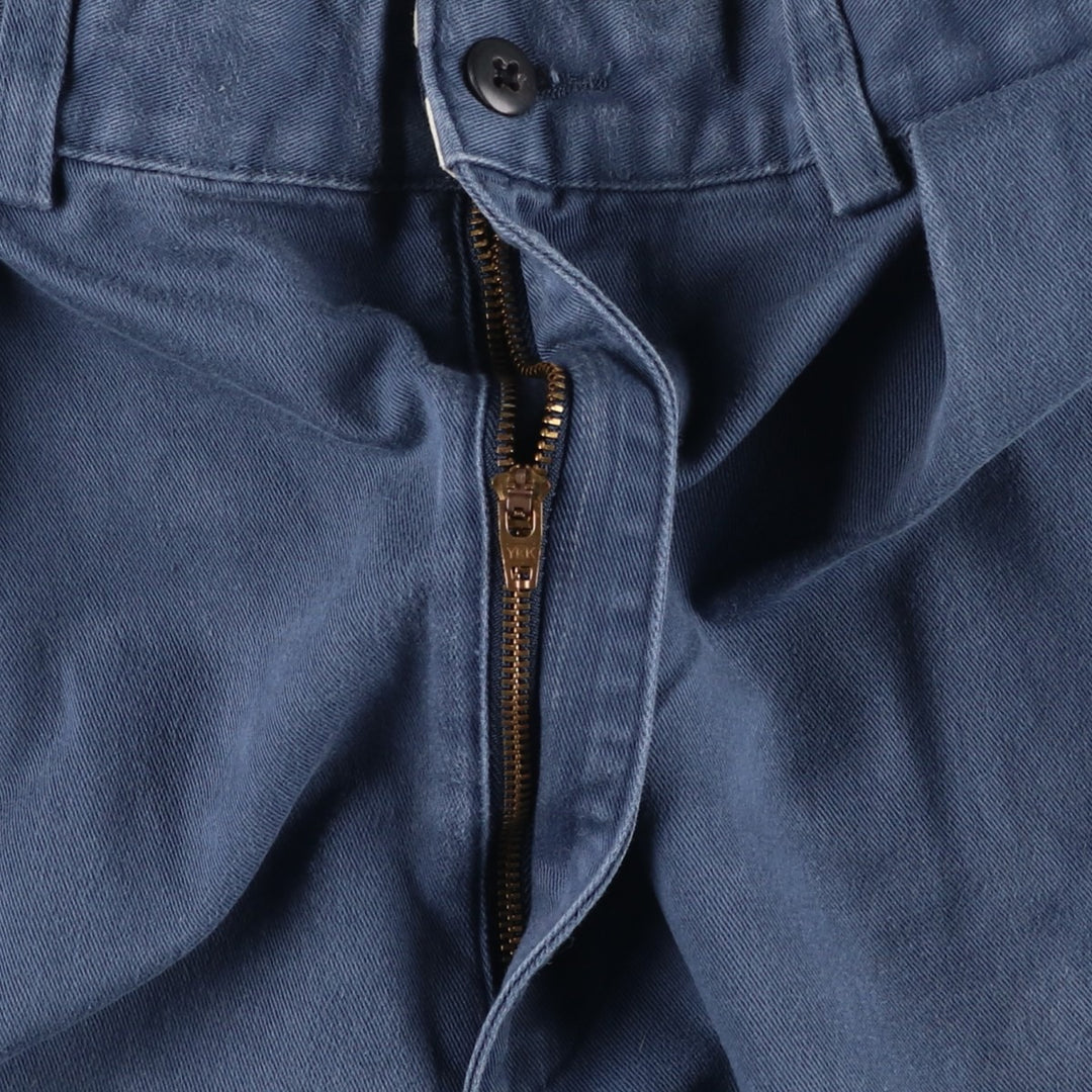 Ralph Lauren Polo Ralph Lauren Two-pleat Chino Pants Men's W30 cotton blue type Vintage Second Hand
