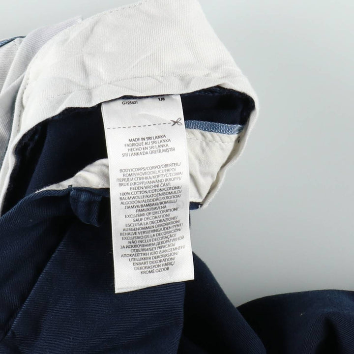 Ralph Lauren POLO RALPH LAUREN CLASSIC FIT Chino Pants Men's W34 equivalent cotton navy blue type Vintage Second Hand