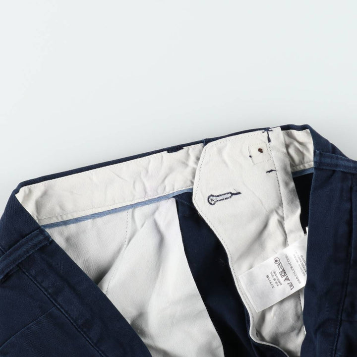 Ralph Lauren POLO RALPH LAUREN CLASSIC FIT Chino Pants Men's W34 equivalent cotton navy blue type Vintage Second Hand