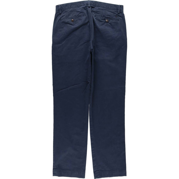Ralph Lauren POLO RALPH LAUREN STRETCH STRAIGHT FIT Chino Pants, Men's W33 (approx.) cotton navy blue type Vintage Second Hand