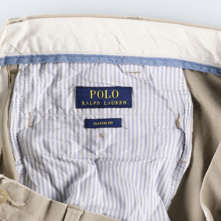 Ralph Lauren POLO RALPH LAUREN Classic Fit Chino Pants, Men's, Size W37 cotton Beige type Vintage Second Hand