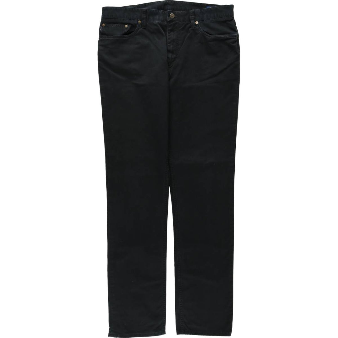Ralph Lauren POLO RALPH LAUREN Slim Straight Fit Chino Pants, Men's Size W36 (approx.) cotton black type Vintage Second Hand
