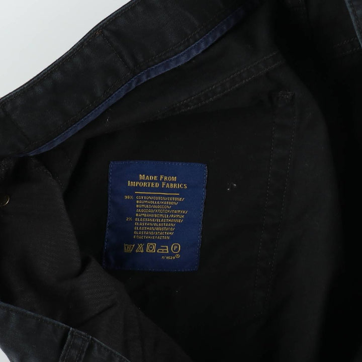 Ralph Lauren POLO RALPH LAUREN Slim Straight Fit Chino Pants, Men's Size W36 (approx.) cotton black type Vintage Second Hand