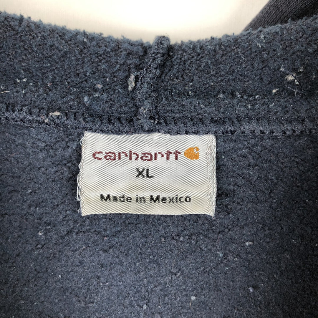 Carhartt Sweat Full Zip Hoodie Men's XL unclear navy blue type Vintage Second Hand