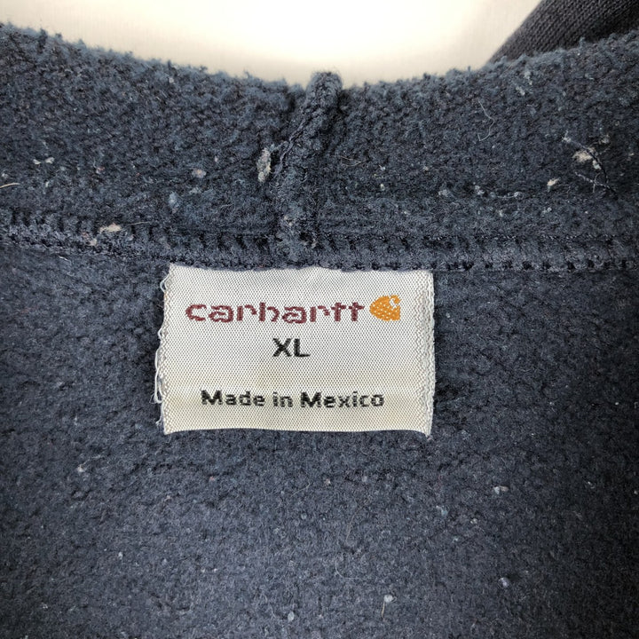 Carhartt Sweat Full Zip Hoodie Men's XL unclear navy blue type Vintage Second Hand