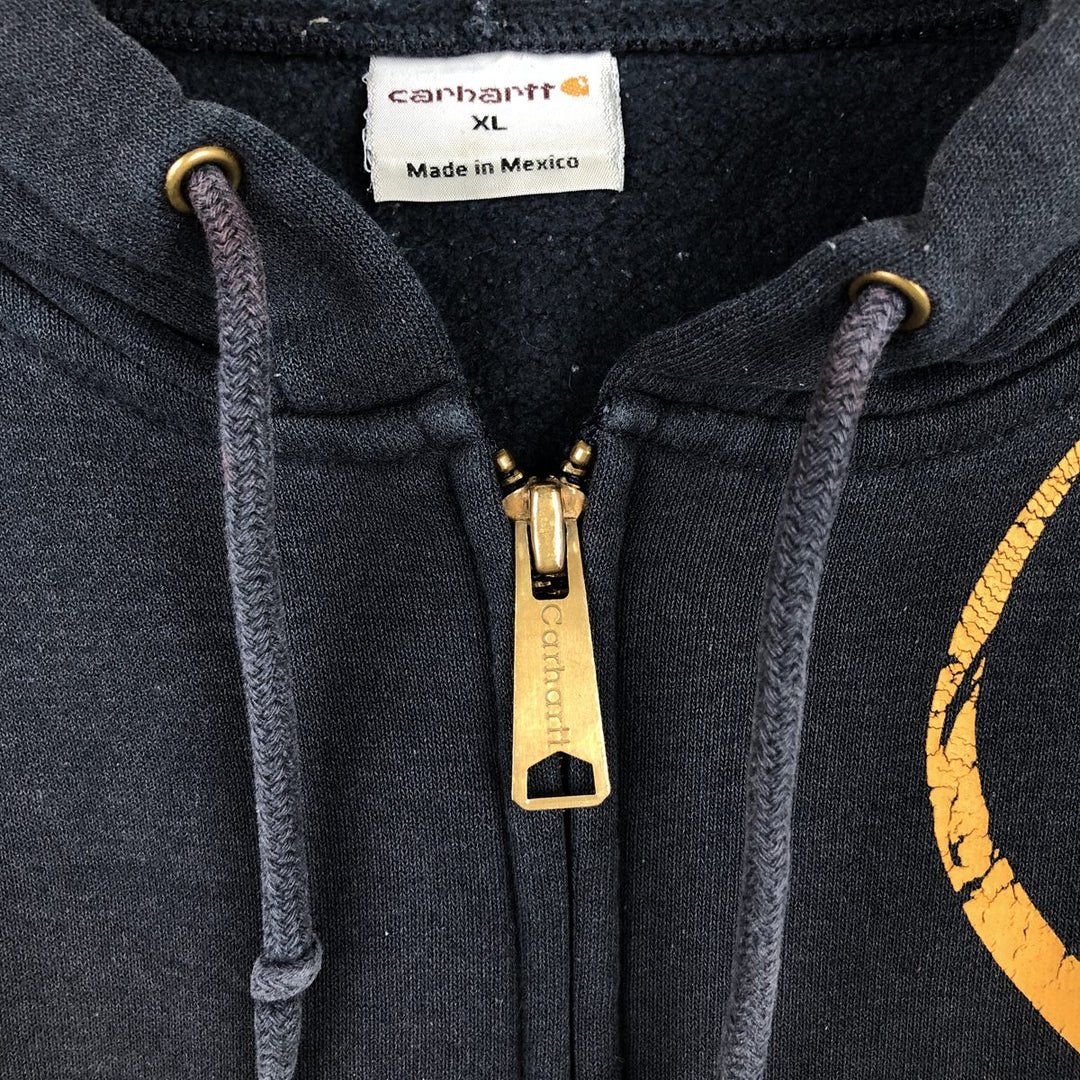 Carhartt Sweat Full Zip Hoodie Men's XL unclear navy blue type Vintage Second Hand