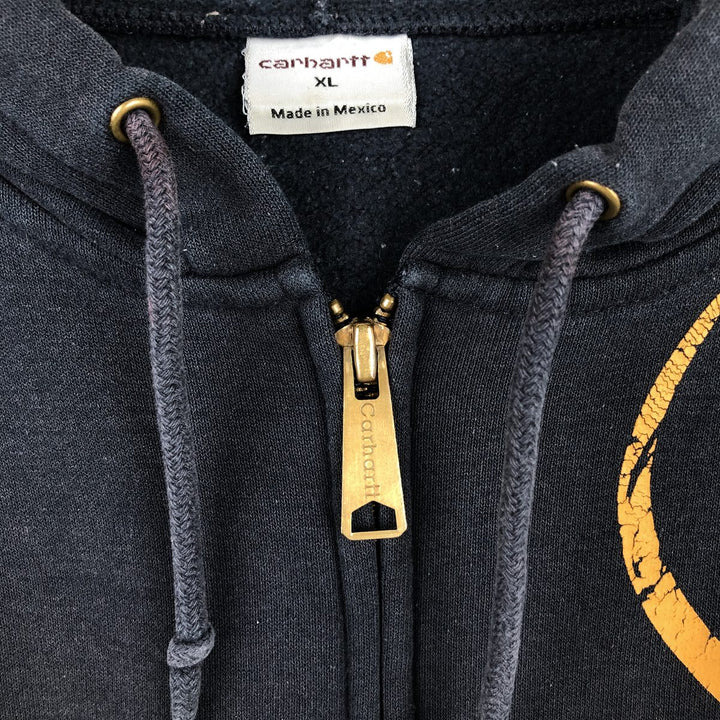 Carhartt Sweat Full Zip Hoodie Men's XL unclear navy blue type Vintage Second Hand