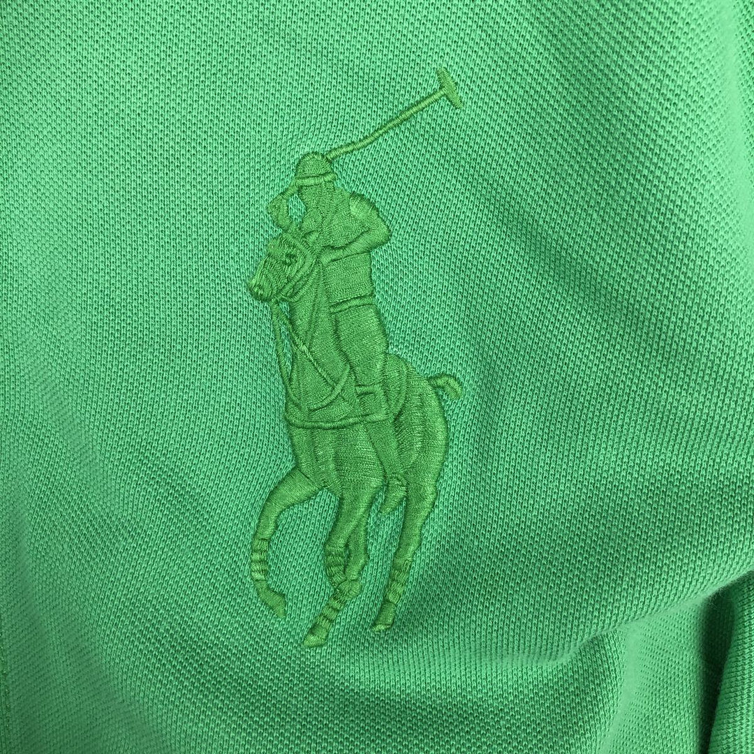 Ralph Lauren POLO by Ralph Lauren Big Pony Sweat Full-Zip Hoodie, Men's Size L (approx.) cotton green type Vintage Second Hand