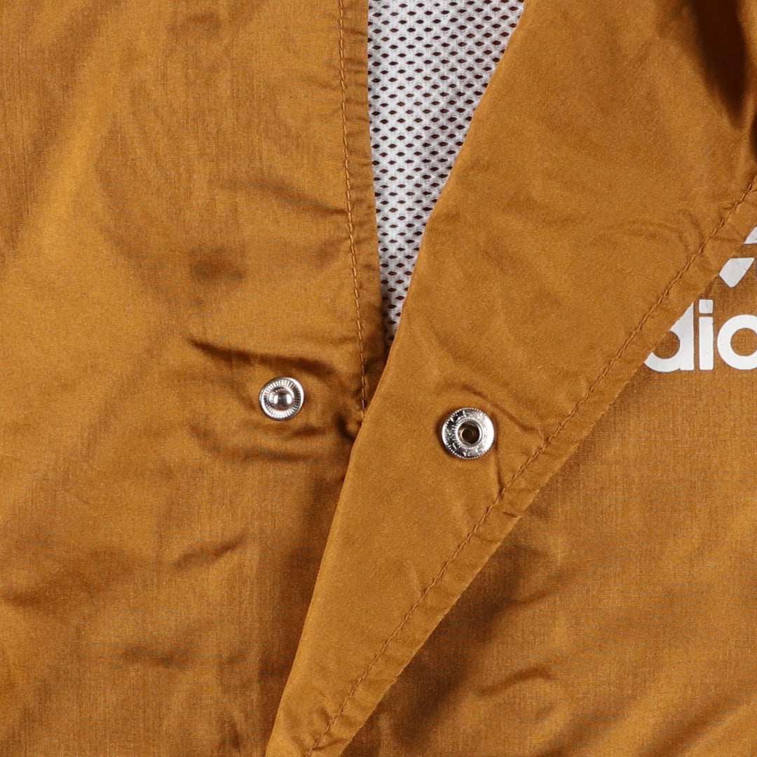 80s-90'S Adidas Trefoil Logo Back Logo Large Logo Coach Jacket Men's Size L (Equivalent) Vintage Nylon brown type Vintage Second Hand