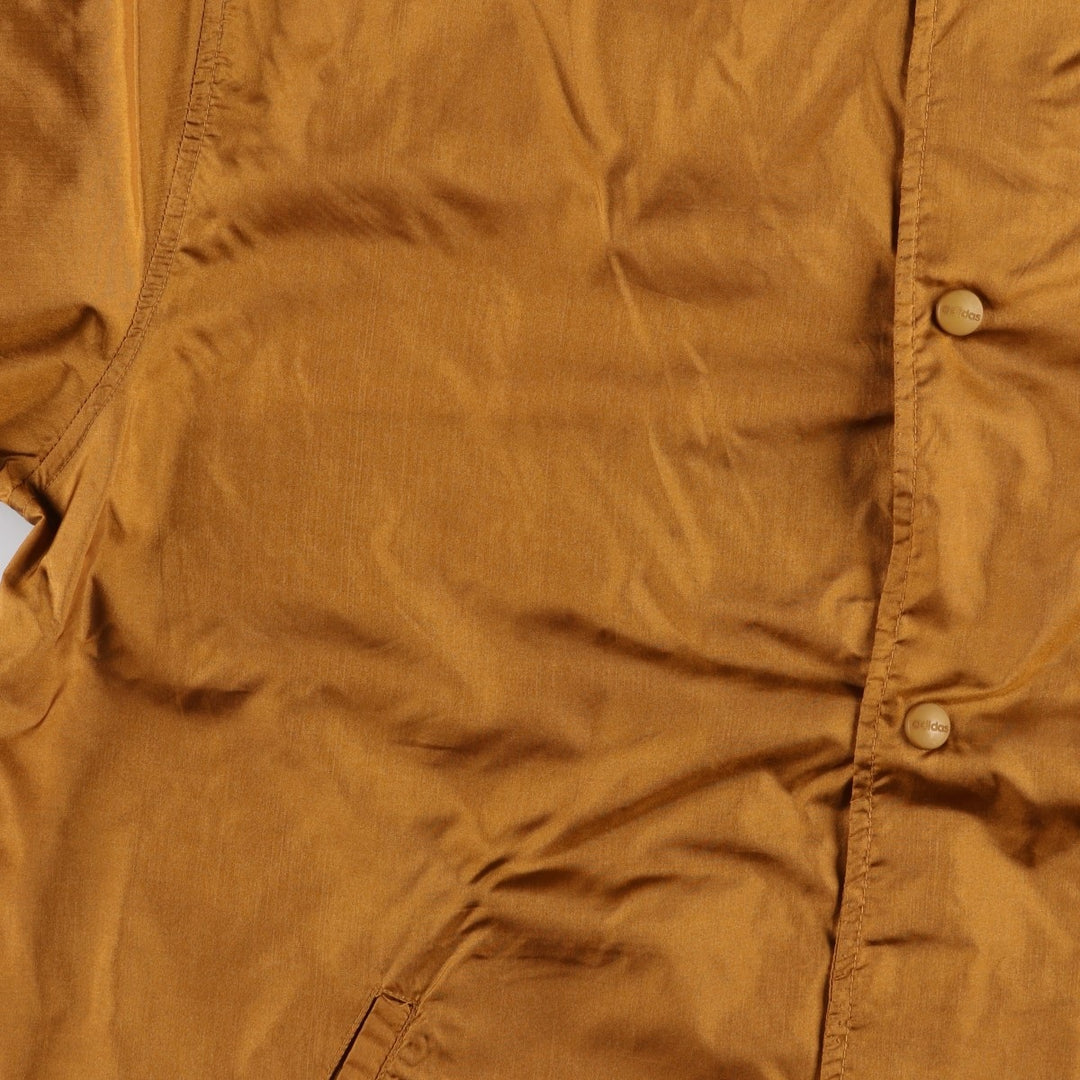 80s-90'S Adidas Trefoil Logo Back Logo Large Logo Coach Jacket Men's Size L (Equivalent) Vintage Nylon brown type Vintage Second Hand