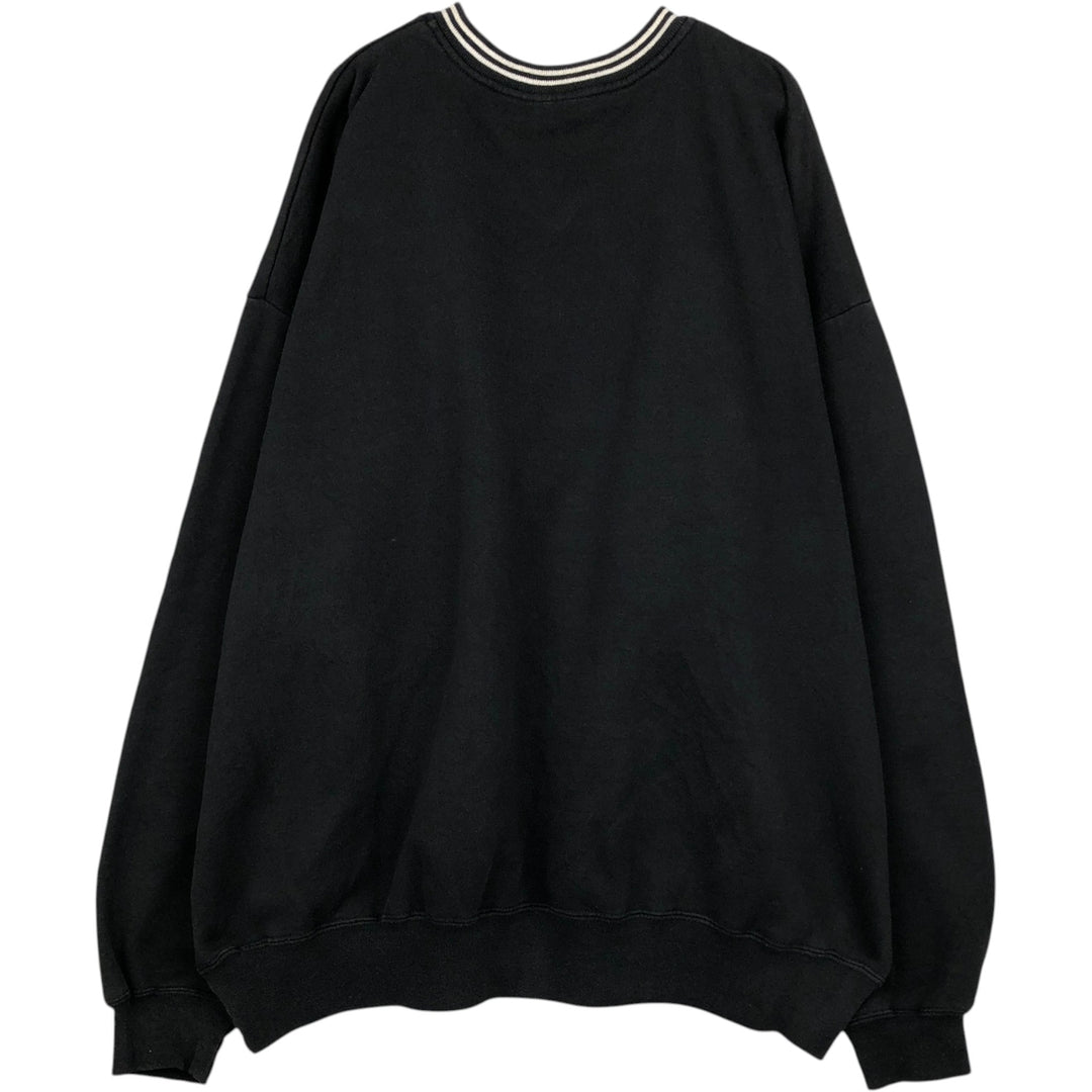90'S Reebok V-neck sweatshirt, men's size L equivalent, vintage. cotton black type Vintage Second Hand