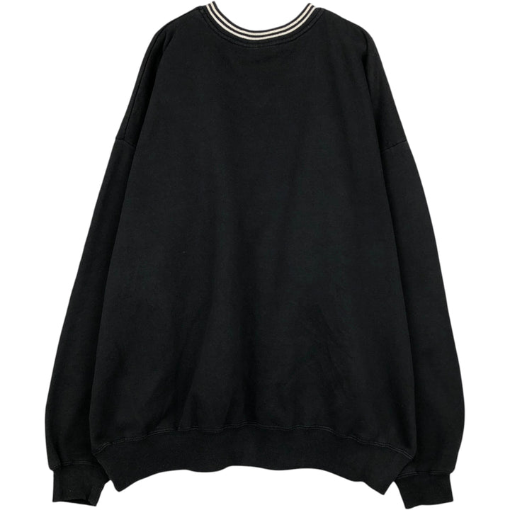 90'S Reebok V-neck sweatshirt, men's size L equivalent, vintage. cotton black type Vintage Second Hand