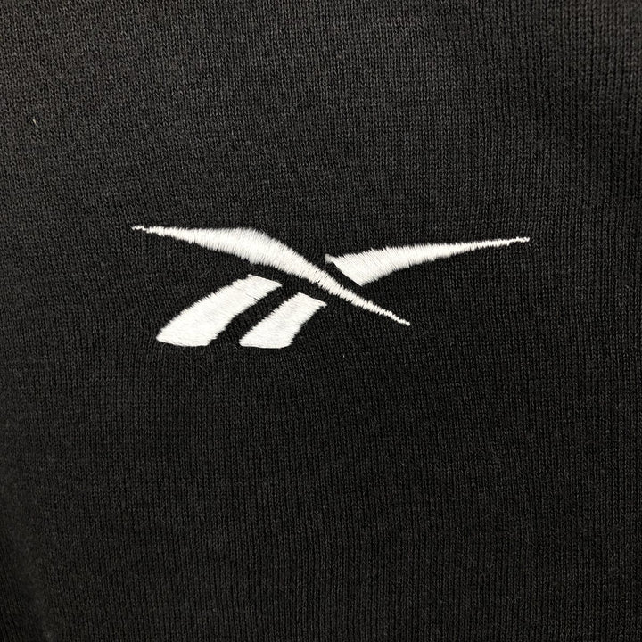 90'S Reebok V-neck sweatshirt, men's size L equivalent, vintage. cotton black type Vintage Second Hand