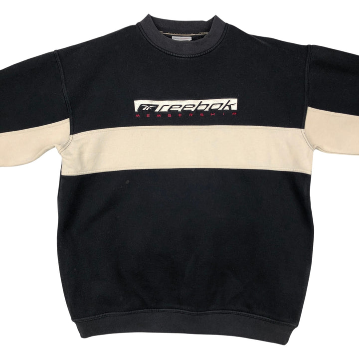 2000'S Reebok logo sweatshirt, men's size XL unclear black type Vintage Second Hand