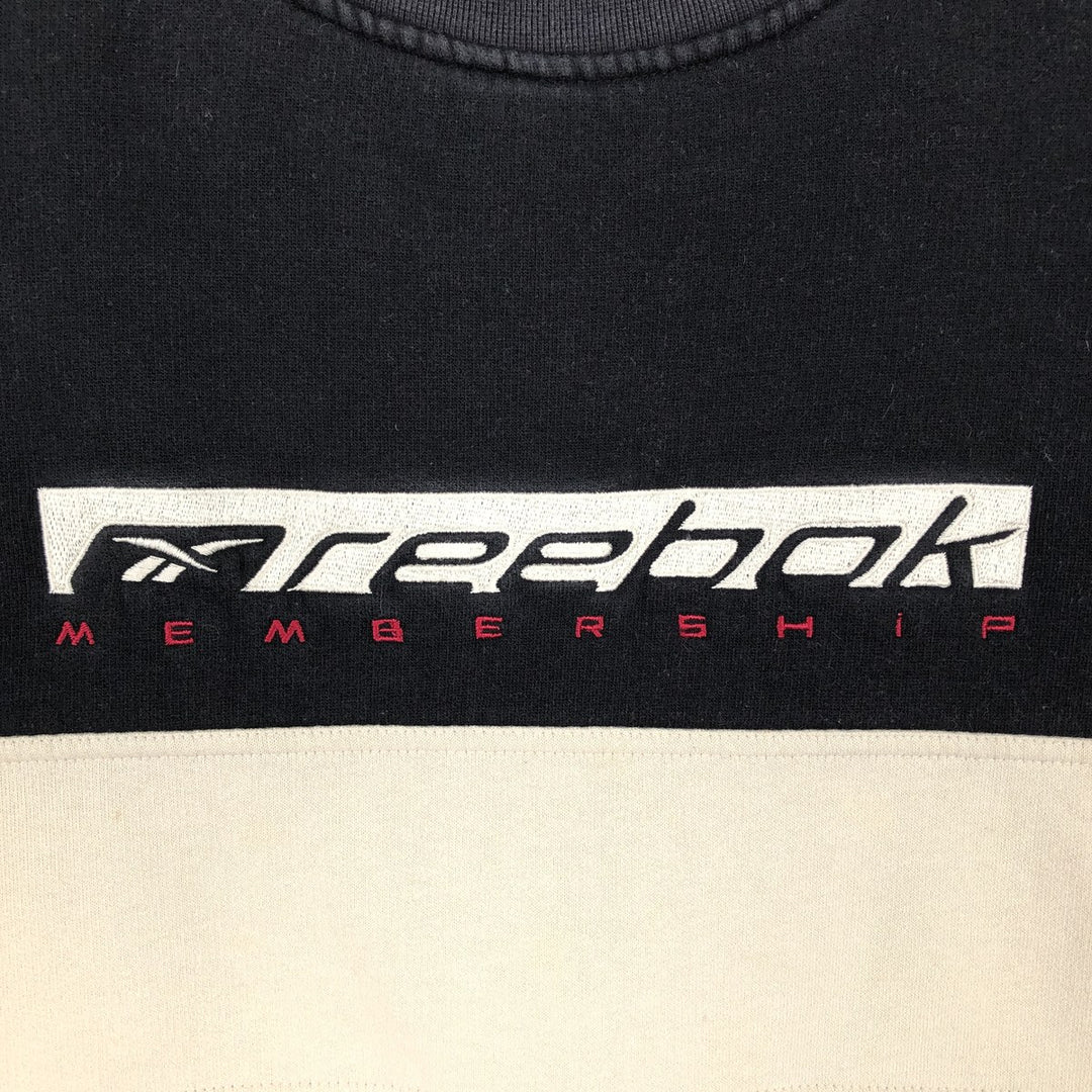 2000'S Reebok logo sweatshirt, men's size XL unclear black type Vintage Second Hand
