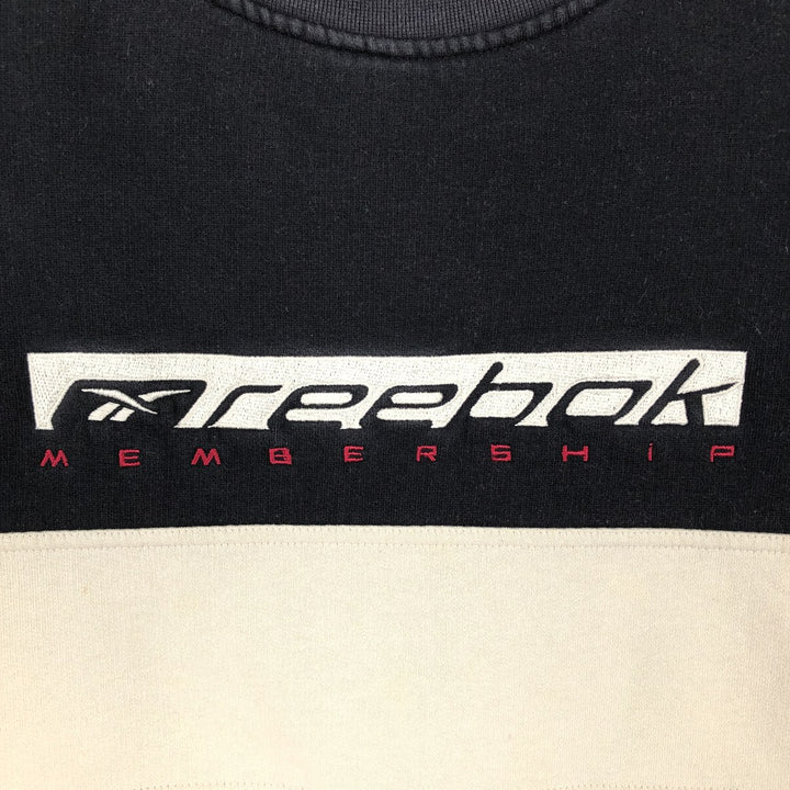 2000'S Reebok logo sweatshirt, men's size XL unclear black type Vintage Second Hand