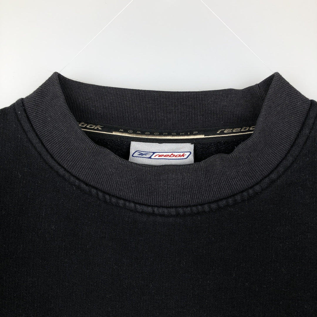 2000'S Reebok logo sweatshirt, men's size XL unclear black type Vintage Second Hand