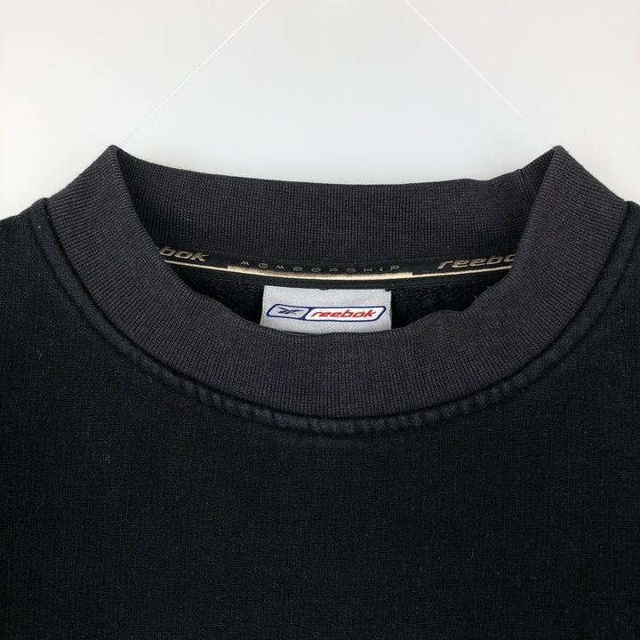 2000'S Reebok logo sweatshirt, men's size XL unclear black type Vintage Second Hand