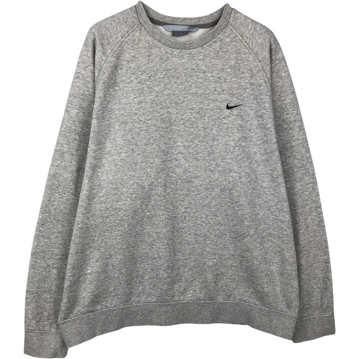 Nike One Point Logo Sweatshirt, Trainer, Men's XL cotton gray type Vintage Second Hand