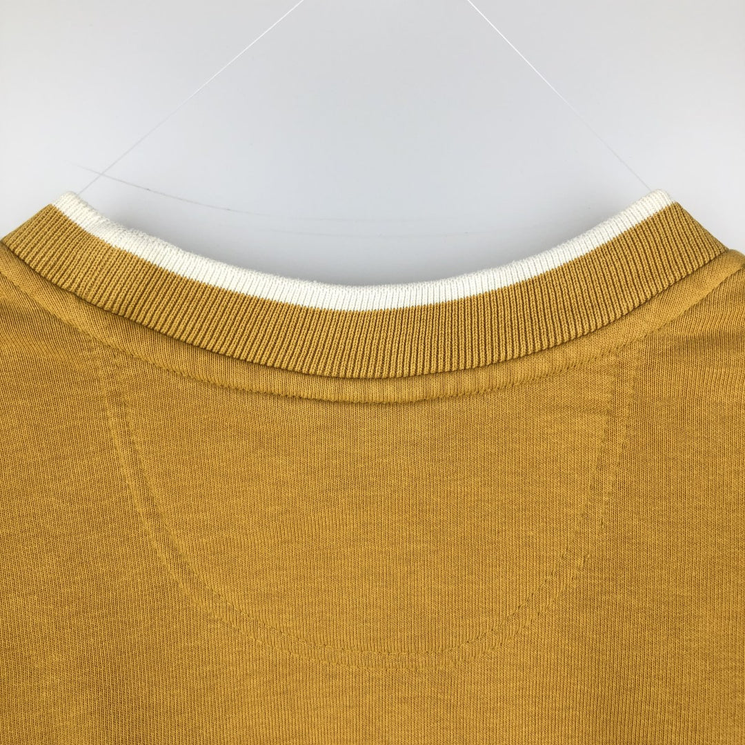 2000'S Nike logo sweatshirt, men's size L cotton yellow type Vintage Second Hand