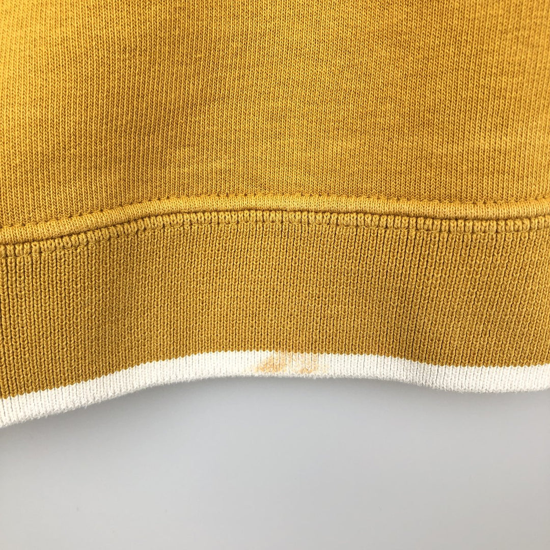 2000'S Nike logo sweatshirt, men's size L cotton yellow type Vintage Second Hand